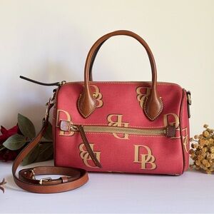 Dooney & Bourke Red and Tan Satchel